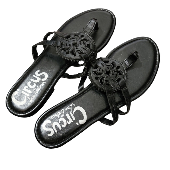 Sam Edelman circus black sandals flats - Picture 1 of 4